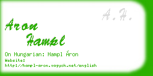 aron hampl business card